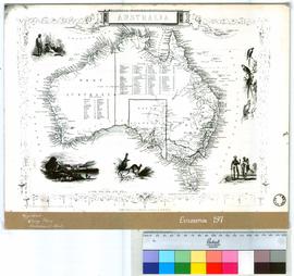 "Australia" John Tallis & Co. London [undated, mounted photographic copy, b/w].