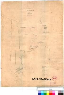 R. Edwards - sketch of a route from the Blackwood to the Vasse.
