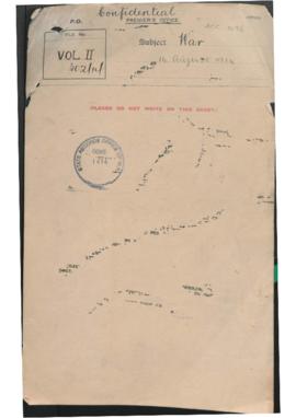 War : 14 August 1914 (Confidential)