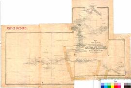 W.C. Gosse - map of the route travelled and discoveries made by the South Australian Government - Central and Western Exploring Expedition, 1873. Photolitho - Surveyor General, Adelaide.