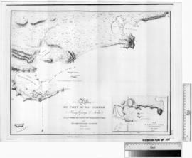 Plan du Port De Roi George pav MML Freycinet, Faure & Ransonnet [b/w photographic print only].