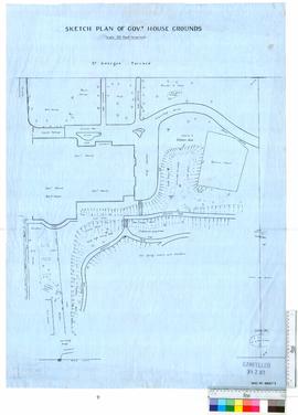 Plans of Government House grounds & part of Riverside Gardens